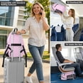 thumbnail image 6 of JIALIOU 14" Laptop Backpack Waterproof Airline Approved Stylish Casual Daypack for Travel Business College Work, Pink Yellow Polka Dot, 6 of 8