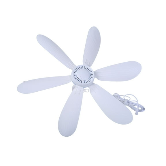 12V Portable Ceiling Fan 6Blades 20" 12V Hanging Fan with 2.9m Cable