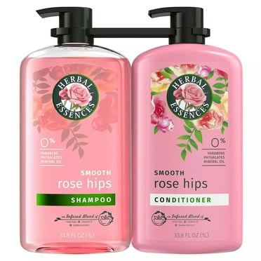 Herbal Essences Smooth Rose Hips Shampoo and Conditioner 33.8 Fl Oz (Pack of 2)