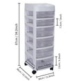 FETCOI Drawer Storage Cart Rolling Storage Cart Storage Drawer Cart