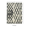 thumbnail image 6 of Linon Morrocan Marrakes Polypropylene 3'x5' Rug in Ivory and Black, 6 of 6