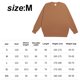 thumbnail image 2 of Dinheiro Sudadera de forro polar con cuello redondo para hombre de 12,3 oz, gruesa, holgada, suave, básica, sudadera (marrón), M,, 2 of 6