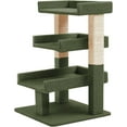 thumbnail image 5 of WYDK Cat 3 - Tier Tree Tower - Sturdy Cat Tree with Scratching Post 3 - Tier Tower for Large Adult Cats Multi - Level Condo for Large Indoor Cats, 5 of 7