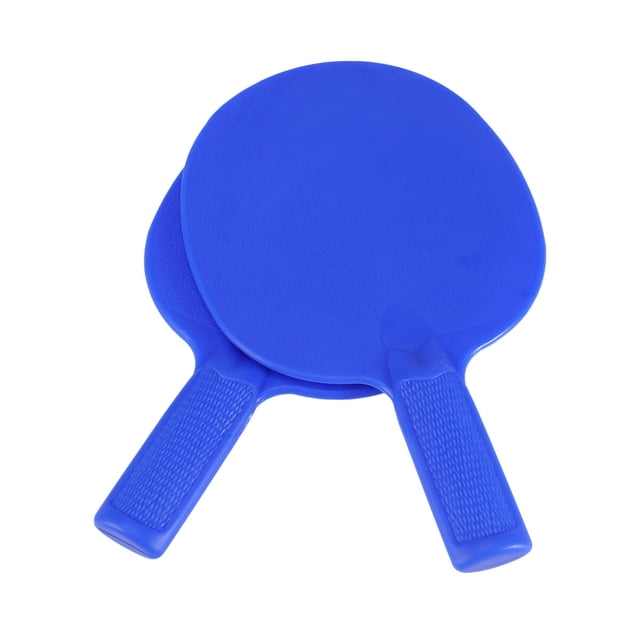 1 Pair Table Tennis Bats Plastic Racket Children Practice Training Plastic Pats for Kids (Blue)