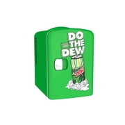 Mountain Dew Retro Mini Fridge 6 Can – Portable Beverage Cooler, Small Drink Fridge for Soda, Skincare, Bedroom, Office