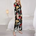 thumbnail image 3 of Pofeuu Various Mushrooms Print Womens Pajamas Set Long Sleeve Sleepwear Button Down Nightwear Soft Pj Lounge Sets Button Down Pajamas Women-, 3 of 7