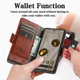 thumbnail image 3 of Funda de cuero suave de lujo estilo retro para negocios, con tapa magnética, clip para billetes y ranura para tarjeta SIM para Google Pixel 7Pro, Pixel 8A, Pixel 8Pro y Pixel 9Pro., 3 of 8
