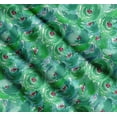 thumbnail image 3 of Soimoi Green Cotton Voile Fabric Flower Watercolor Print Fabric by The Yard 56 Inch Wide, 3 of 7