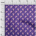 thumbnail image 2 of oneOone Viscose Chiffon Blue Fabric Florals Craft Projects Decor Fabric Printed By The Yard 42 Inch Wide, 2 of 4