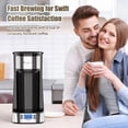 thumbnail image 7 of Single Serve Coffee Maker, Programable Single-Serve Brewers, Timer Auto Start/Off, 14 Oz Single Cup Coffee Machine For Ground Coffee, 700W Quick Brewing, Perfect Gifts for Coffee Lovers, 7 of 7