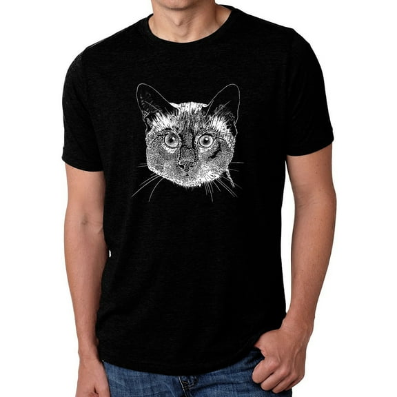 Men's Premium Blend Word Art T-shirt - Siamese Cat
