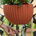 thumbnail image 3 of Happy Date Wall Planter Plastic for Hanging Herbs Succulents Cacti Air Plants or Other Small Plants Fence or Wall Mounted Resin Planters Container for Home Garden Patio, 3 of 8