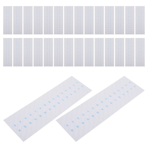 Masteelf 60pcs Embroidery Thread Organizer with 30 Holes Paper Sewing Thread Holder Cross Stitch Thread Storage Plate Floss Organizer for DIY Needlework Projects