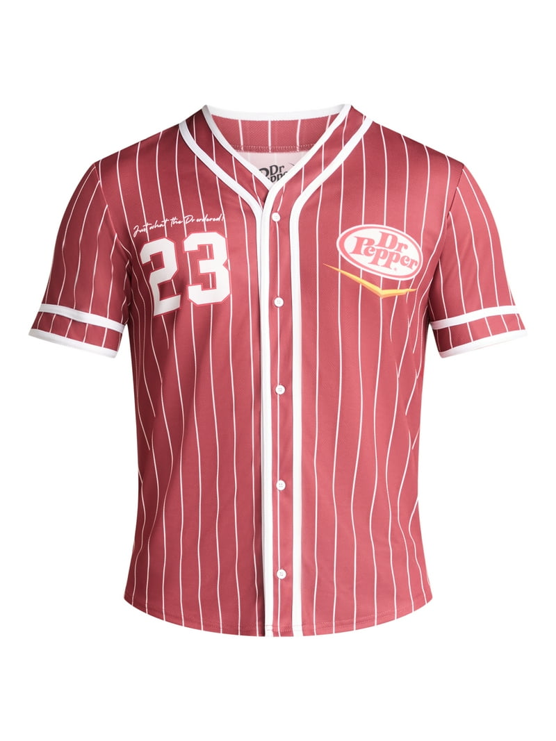 Pepper Men's and Big Men's Baseball Jersey, Sizes XS-3XL