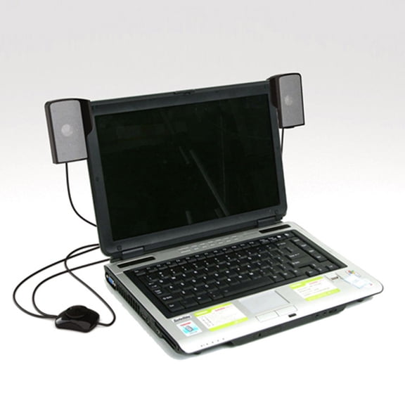 ORDDIART Laptop Clip-On Speakers, 1 Piece, Compact Size 7.1 x 2.6 x 2.2 Inches, Portable Audio Accessory