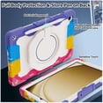 thumbnail image 7 of For Samsung Galaxy Tab A11 Plus 5G 2025/A9 Plus 5G/A9+ 2023 11 Inch with HD Screen Protector & Shoulder Strap,Heavy Duty Military,360°Rotating Stand Case for Kids, 7 of 7