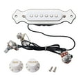 thumbnail image 1 of Milaget Guitare Électrique Pré-Câblée 6-String Guitare à Bobine Unique - Blanc, 1 of 9
