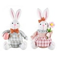 thumbnail image 3 of Fasiaou Easter Bunny with Easter Eggs, Easter Decorations, Bunny Stuffed Animal for Ages 1 and Up, Gray, Children's Plush Toys,Easter Decorations 12", 3 of 6