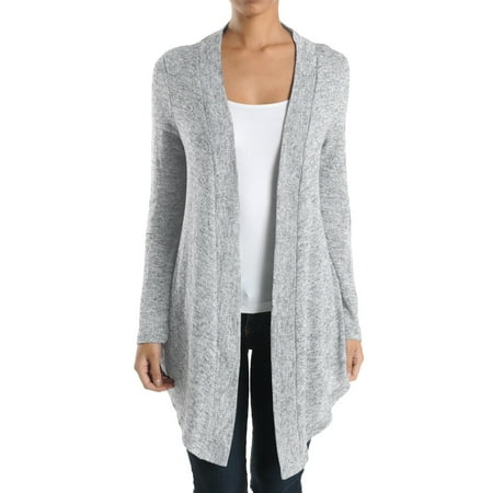 Glass House Apparel - Women's Cardigan Sweater Casual Long Coat Jacket ...