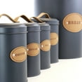 thumbnail image 2 of Mega Chef Storage and Organization Food and Coffee Canister Set Collection 5 Piece Gray, 2 of 16