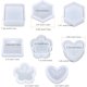 thumbnail image 2 of Moldes de resina, caja Molde de resina Molde de silicona Resina en corazón Hexágono Cuadrado Flor Forma DIY Contenedor de joyería, Caja Titular Molde, Maceta, Bolígrafo Vela Jabonera Ormromra WMZL-1599-2, 2 of 7