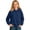 Blue, variant on SOFTCCLO Girls Hoodies Solid Color Loose Versatile Pullover Hoodie Top Fall Winter Hoodies for Girls Size 3-4Y