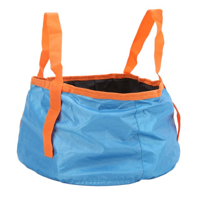 QIILU Bassin Pliable d'Extérieur, Seau de Lavage Robuste et Résistant à l'Usure pour la Randonnée, la Pêche et le Camping