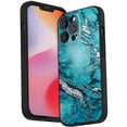 thumbnail image 1 of Compatible with iPhone 14 Pro Max Phone Case, Marble-Custom63 Case Men Women, Flexible Silicone Shockproof Case for iPhone 14 Pro Max, 1 of 1