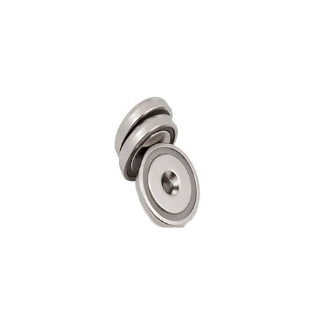 Coolest Bear Neodymium "88lb Base Magnets" - Set of 3, Silver