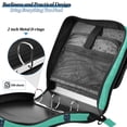 thumbnail image 4 of FORMRS Zipper Binder with Shoulder Strap 2-inch Ring 500 Sheet Capacity File Bag, Green Cat, 4 of 5