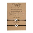 thumbnail image 1 of Fútbol en forma de tarjeta Mejor Amigo Pulseras Parejas Pulseras para 2 a juego de él y su amante pulsera de joyería para la relación de amistad novio novia, 1 of 6