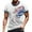 Dark Blue, variant on Men's Summer Graphic Print T-Shirt, Independence Day Theme with Soft Cotton Blend for Casual and Sporty Looks ,Blue L