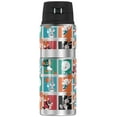 thumbnail image 2 of Space Jam: A New Legacy Toon Character Tile Pattern THERMOS STAINLESS KING Stainless Steel Drink Bottle, Vacuum insulated & Double Wall, 24oz, 2 of 6