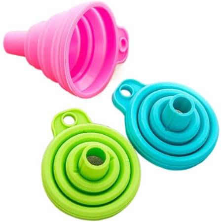 Collapsible Style Kitchen Funnel Mini Silicone Funnel Hopper Practical Oil Liquid Kitchen Accessories Gadgets Cooking Tools