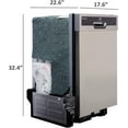 thumbnail image 4 of Energy Star 18" Built-In Dishwasher w/Heated Drying - Stainless, 4 of 8