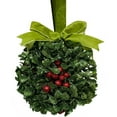 thumbnail image 2 of Kurt Adler Christmas Kisses Mistletoe Ball Ornament, Assorted, 5in (Pack of 1), 2 of 2