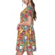 thumbnail image 2 of Balery Boho Cute Owls Vestidos sueltos de manga corta para mujer, vestidos de verano 2025, vestidos casuales de corte A con vuelo., 2 of 6
