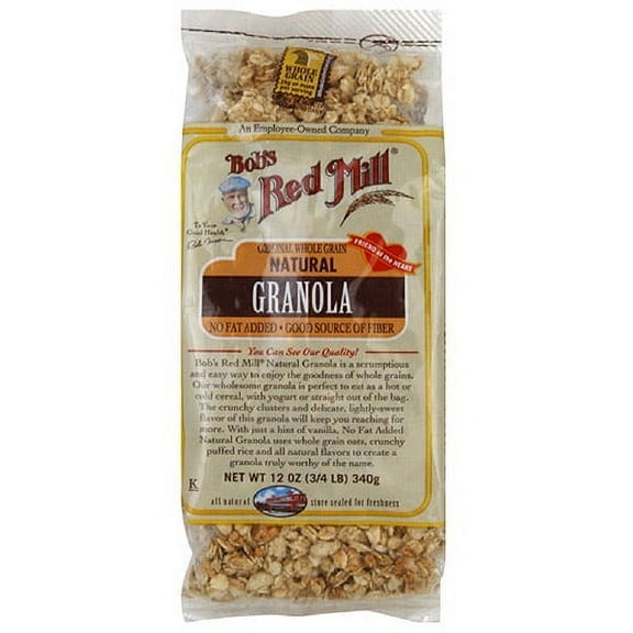 Bob's Red Mill All Natural Whole Grain Granola, 12 oz (Pack of 4)