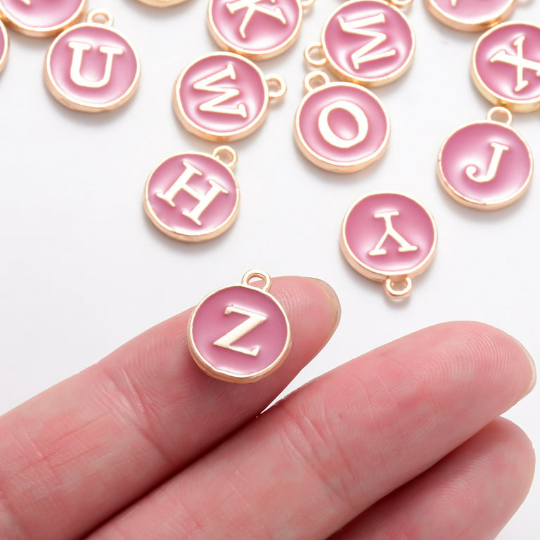 Metal Letter Charms for Jewelry Making, Alphabet Initial Charms
