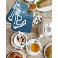 thumbnail image 4 of Nautical White Anchor Kitchen Dish Towels for Drying Dishes Set of 3, Blue Gradient Ocean Abstract Waffle Weave Microfiber Hand Tea Bathroom Towels Quick Dry & Absorbent Towel 15.7x23.6, 4 of 7