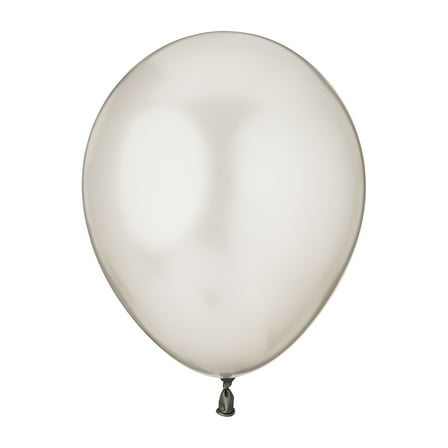 12" Silver Latex Balloons, 15 Pieces, by Way To Celebrate