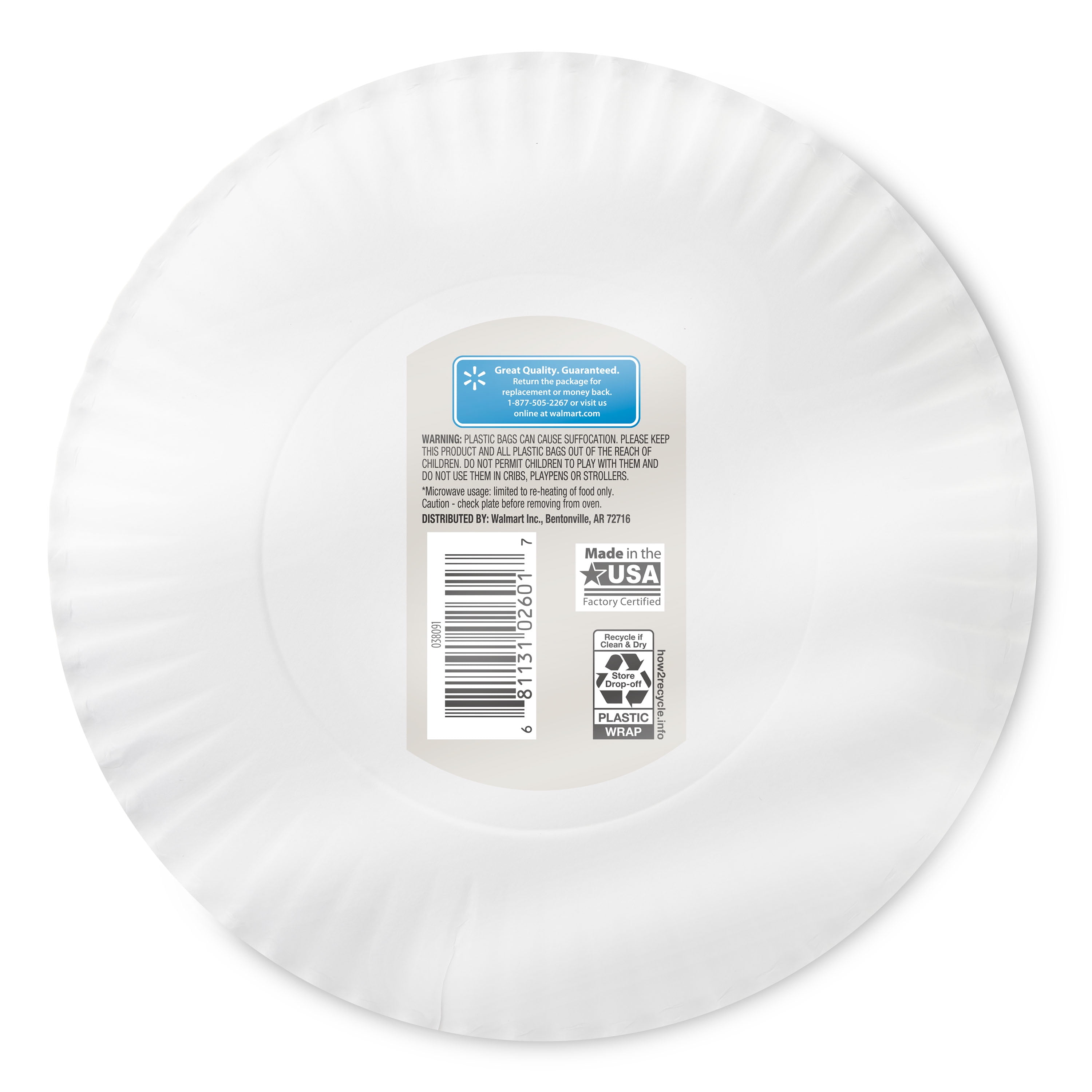 Coated White Paper Plates - Best Yet Brand