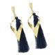 thumbnail image 1 of Pendientes llamativos Elegante Tribu Étnico Cuelga Gota Borla de oreja Elegante Pendientes de gancho de piedras Joyas Azul, 1 of 8