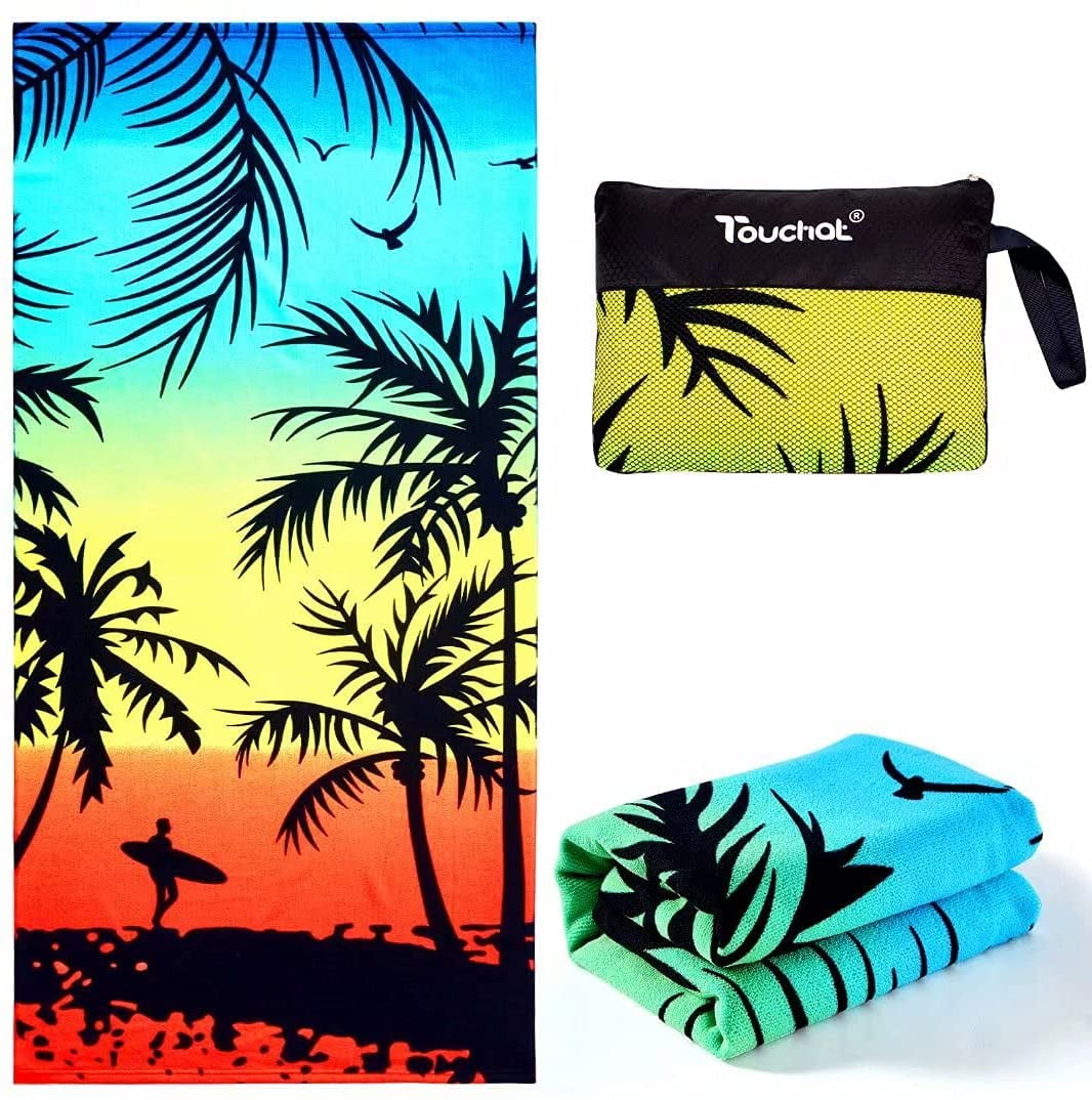 Sunology Micro-Fiber Fun Fringe Beach Towels 
