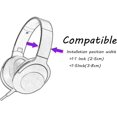 thumbnail image 5 of Orejas decorativas para auriculares, bonitas orejas de silicona con decoración de gato, compatibles con auriculares HyperX Cloud/Cloud II/Cloud, instalación con correas de montaje ajustables, 5 of 5