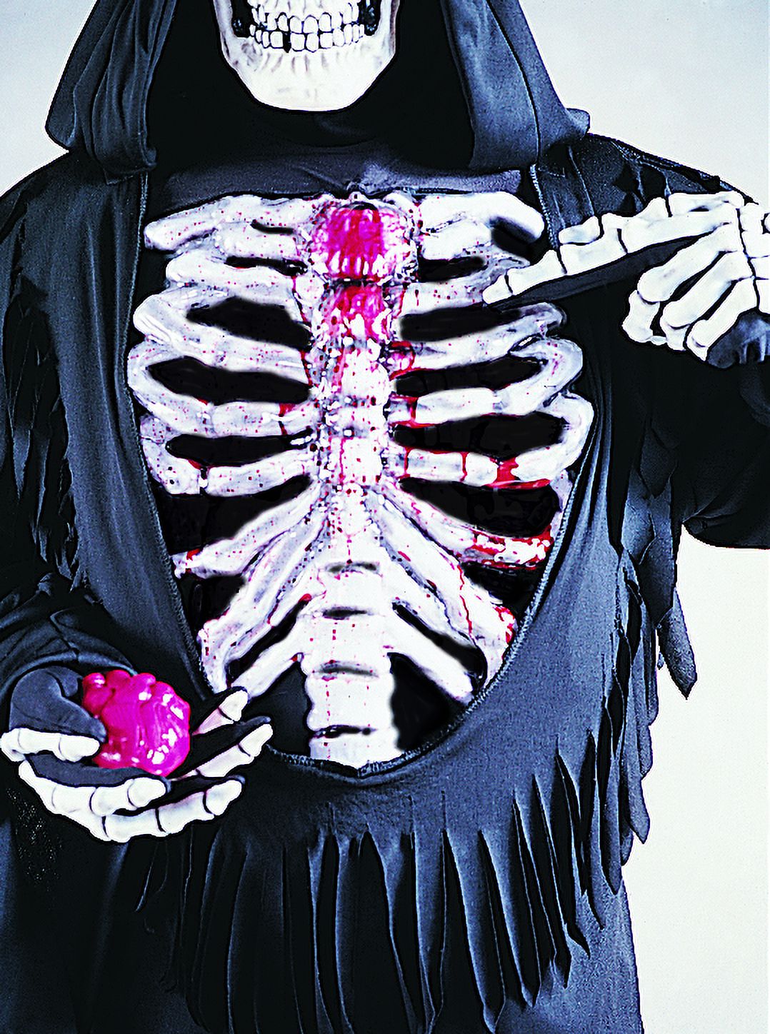 Halloween Boy's Bleeding Skeleton Costume Size Large
