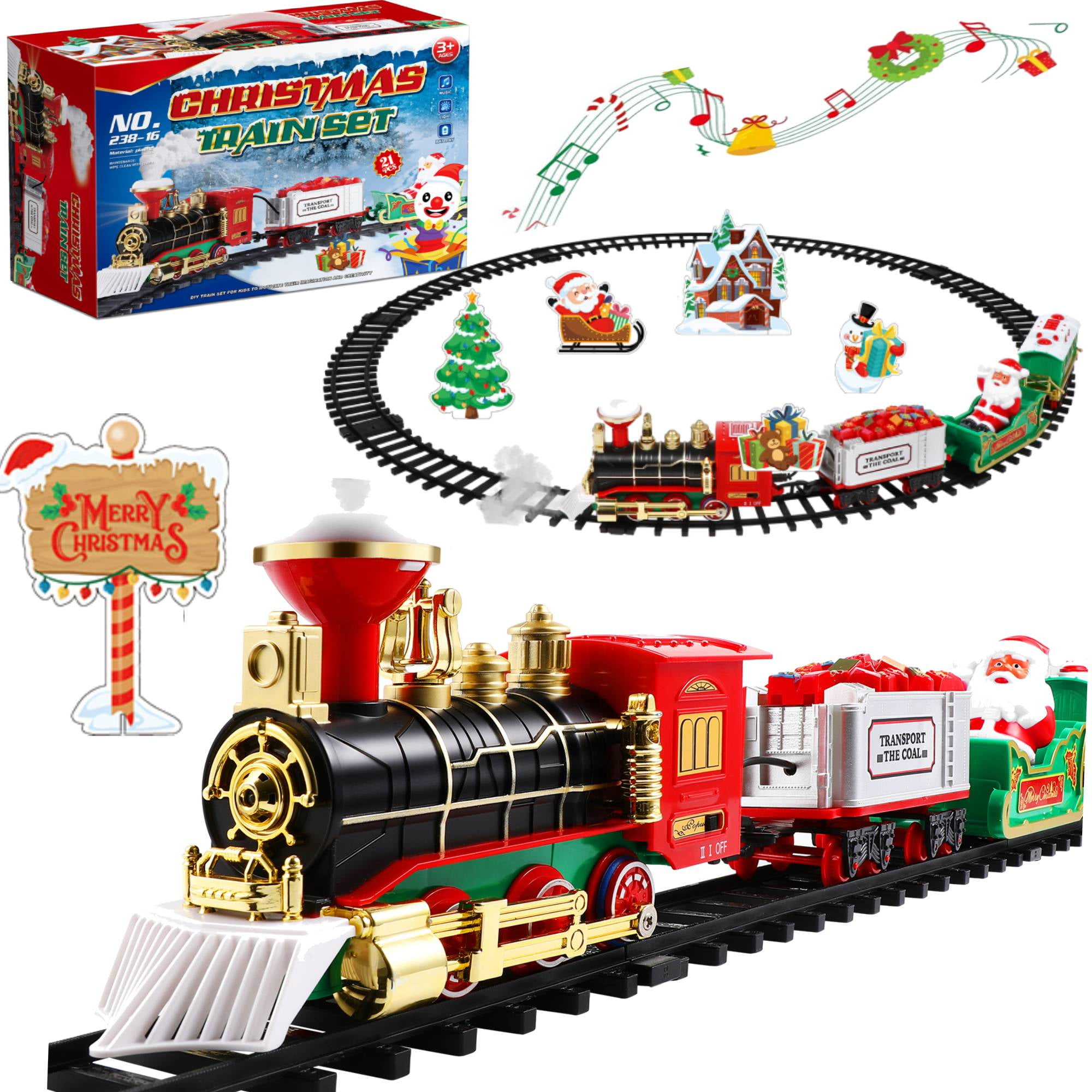 FAO Schwarz Classic Motorized Train Set with Unique Train Cars