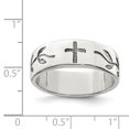 thumbnail image 2 of 925 Sterling Silver Cross Design Ring, 2 of 2