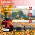 thumbnail image 4 of Yedigre 80CC 2-Stroke Backpack Leaf/Snow Blower - 900CFM, 2.3L Tank, Red, 4 of 15