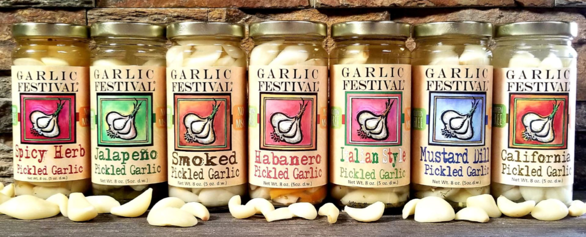 Garlic Festival Italian Style Pickled Asparagus Spears Net Wt. 16 oz.
